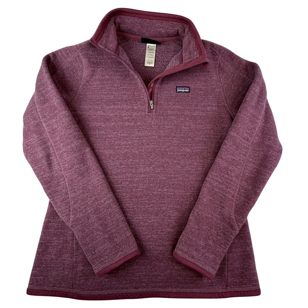 Patagonia Better Sweater 1/4 Zip Fleece Pullover Womens M Purple Hiking Outdoor